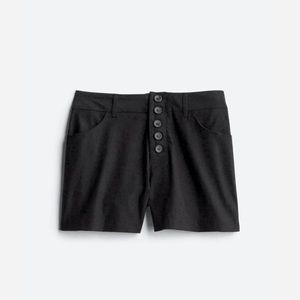 Violets and Roses high waisted button fly black dressy shorts